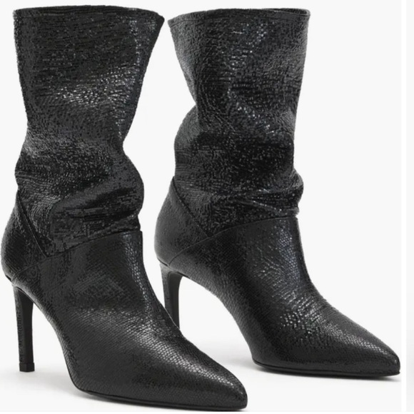 All Saints Orlana Shimmer Boots - Picture 2 of 3